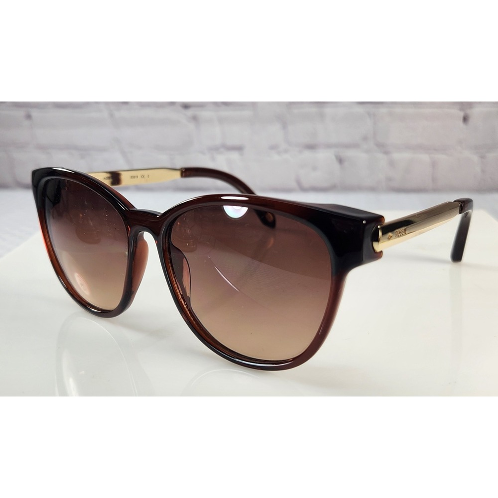 Fossil Designer Collection FW29 Brown Tortoise Round Sunglasses